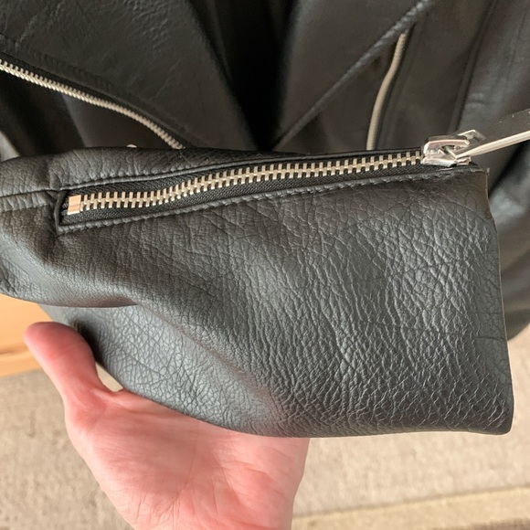 H&M Faux Leather Moto Jacket - Picture 4 of 5